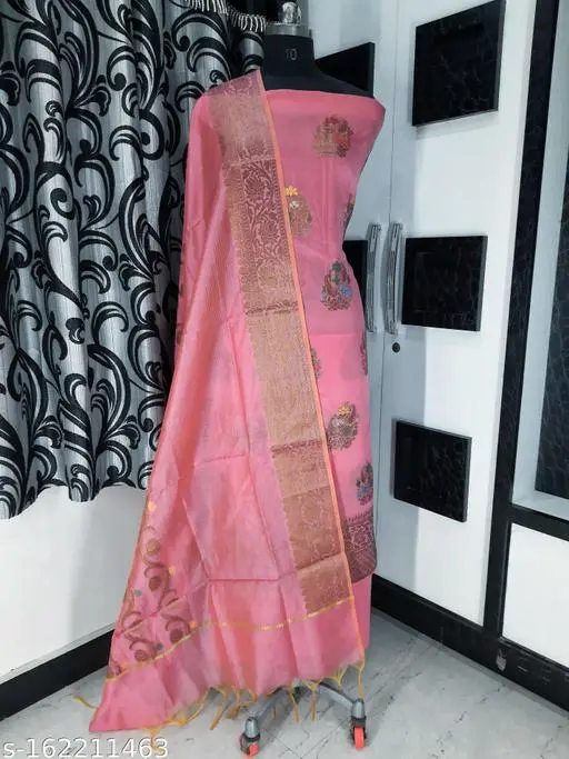 New Banarasi Party Wear Un-Stitched Suit